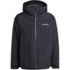 Xpl Goose 3 In 1 Windproof Waterproof Hooded Down Jacket Men Jacket Black IX5618