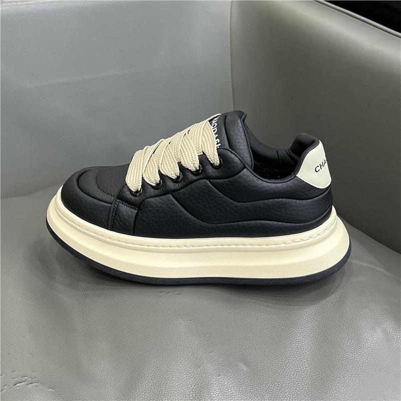 Autumn platform bread shoes leather sports and leisure shoes dl