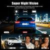 360° autokamera se 4 objektivy pro auta, WiFi aplikace, 1080P, 4-kanálový videozáznamník jízdy, kamera do kabiny a zadní kamera