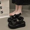 Sports Sandals Women's 2025 Summer New Love Buckle Fashionable Versatile Small Thick-soled Non-slip Comfortable Beach Shoes
