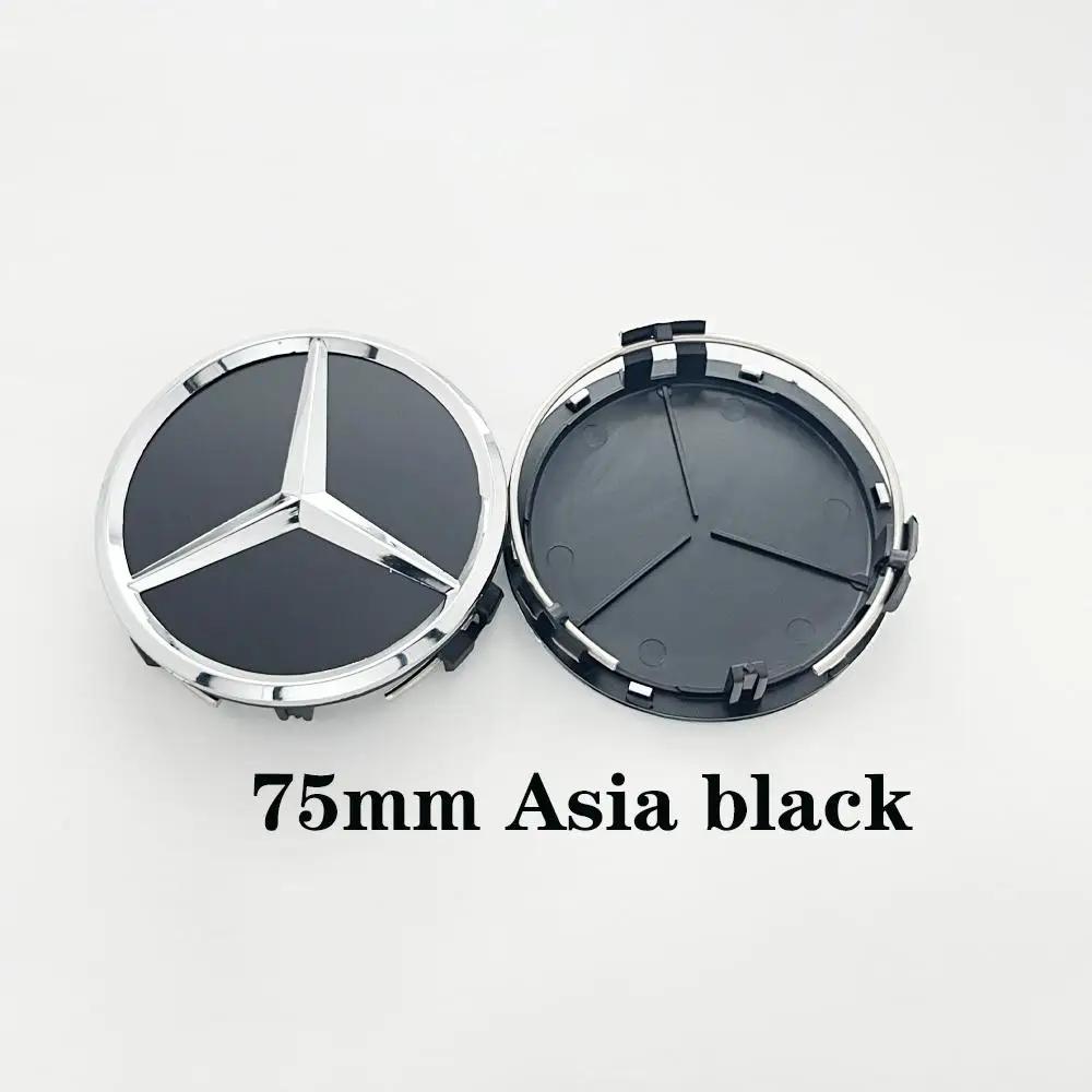 For Mercedes Benz 1Pc 75mm Car Wheel Center Caps For Mercedes Benz W203 W204 W205 W212 W213 W222 W223 X253 W176 W177  C118 W166