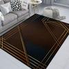 Moderner Geometrischer Teppich Wohnzimmer Zuhause Luxus Nordisches Dekor Zuhause Nachttisch Maschinenwaschbare Matte rutschfest Schlafzimmerteppich Spielzimmer