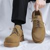 2024 new rhubarb leather shoes Japanese Mickey Derby shoes men's casual tooling trend single shoes 57321-R