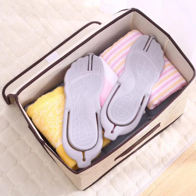 Ladies Slippers Travel Portable Folding Hotel Bath Slip Resistant Slippers Lovers Beach Outside  Flip Flops Men Slipper Shoe