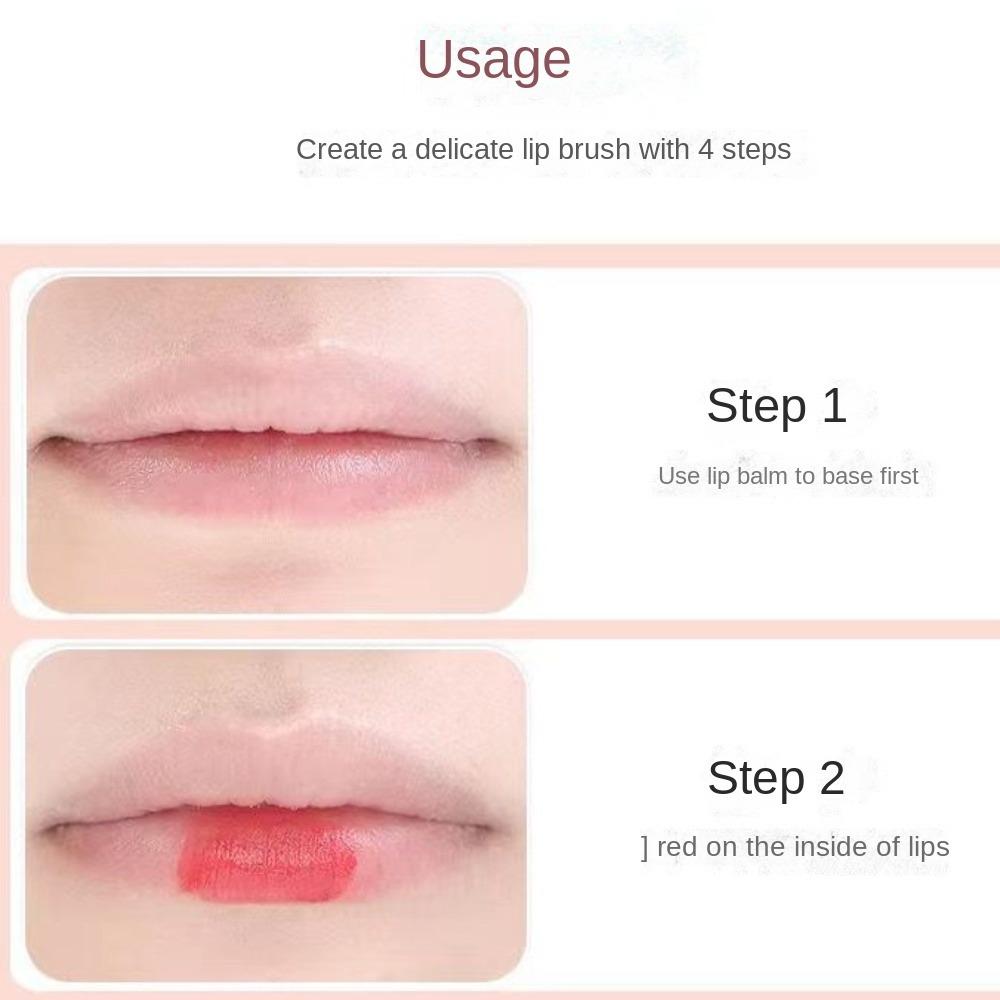 Multi-Use Mini Concealer Brush Round Head Lipstick Brush Portable Silicone Lip Brush