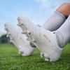 Men's/ Women's Football Boots Youth Artificial Grass Training Long Nails TF Microfiber Mesh Breathable Football Shoes Children's Football Shoes