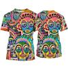 3D Printed Face Graphic T-Shirts  Personalized Abstract Fashion Casual Loose Round Neck Men's and Women's Unisex T-shirts