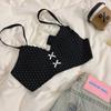 French girl floral non-marking thin rabbit ear cup no steel ring underwear big chest small breast soft support bra