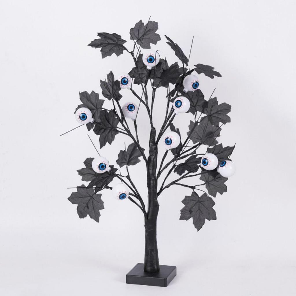 LED White Birch Thanksgiving and Halloween Tree Decoration Lights