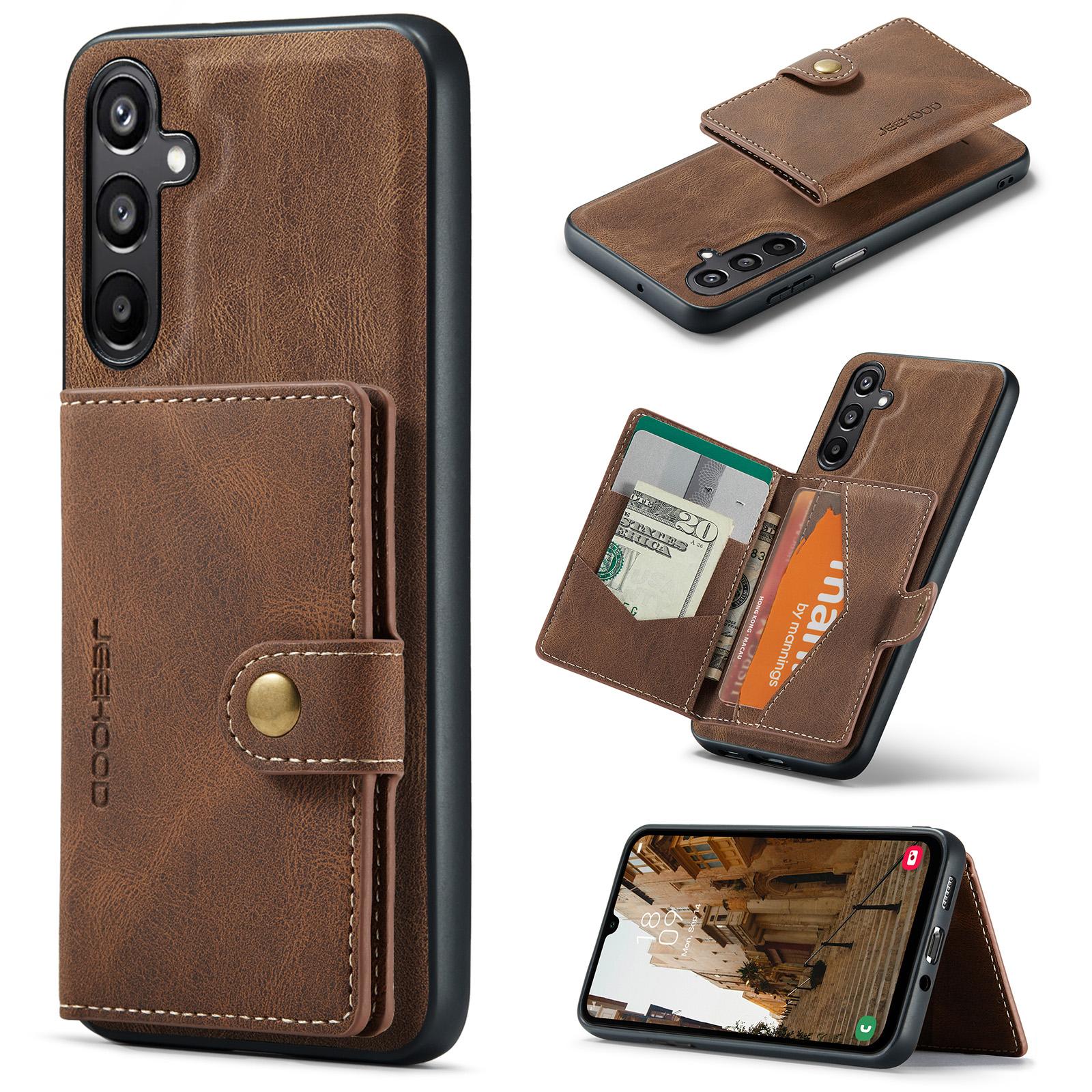 

Шкіряний чохол для телефону Xiaomi 15 Pro, кишеня на блискавці, кілька слотів для карток Blue