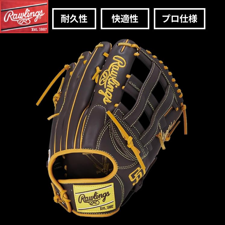 Rawlings HYPER TECH MLB TEAM GR5HTMY719 12.75" rubber-ball baseball Outfielder's Glove Yankees (Right-Hand Throw)