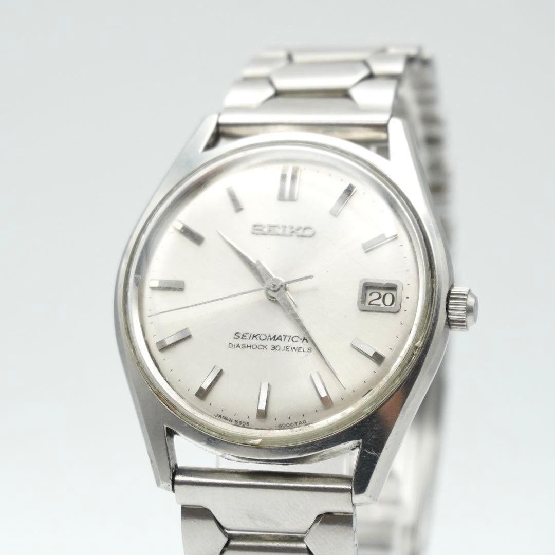 [Vintage] SEIKO MATIC-R 8305-8010 Automatic Date Seiko Watch Working Item Seikomatic