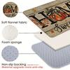 VIKAMA Autumn Pumpkin Welcome Floor Mat Anti-slip Washable Kitchen Floor Mat Indoor/Outdoor Entrance Rug Home Decoration