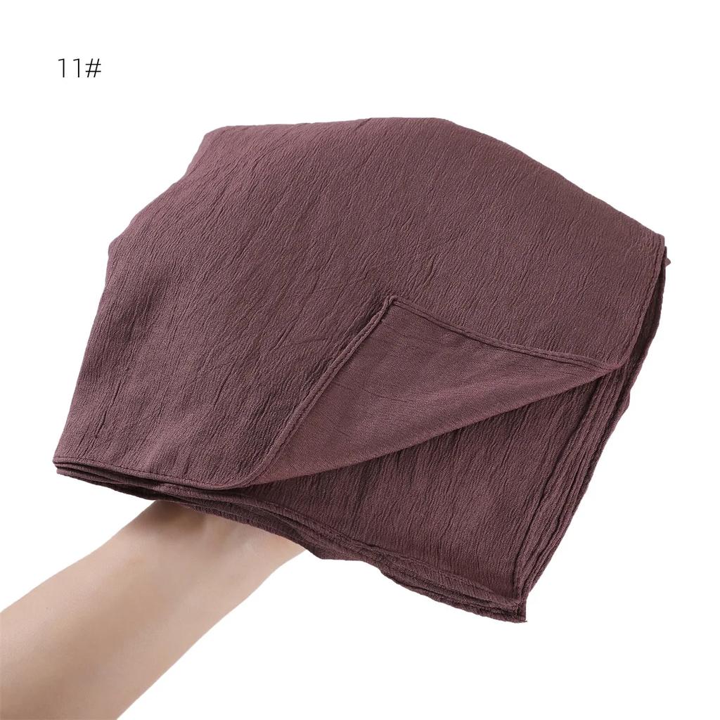 Women Premium Jersey Headbands Solid Clinket Hijab Scarfs Lady Muslim Hijab Head Wrap Scarves Fashion Long Scarf Shawls