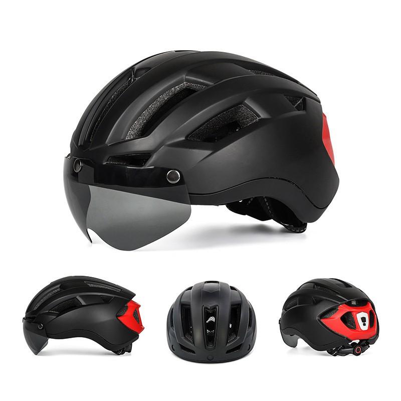 Aero Cycling Helmet Road Racing Commuting Adult Unisex Safety Protective Gear PC EPS One-Piece Molded Design With Large