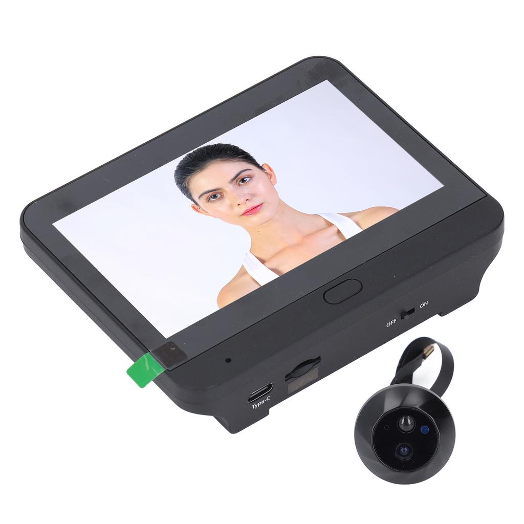 Wireless Video Doorbell Intercom System 1080P 4.3 Inch Color Screen 120 Degree Wide Angle Smart WiFi Video Doorbell