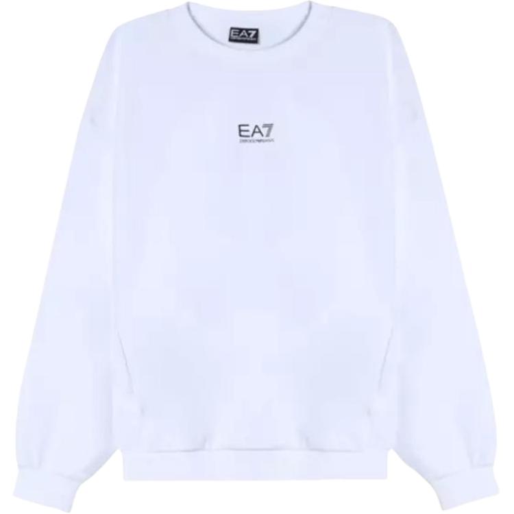 Emporio Armani EA7 Letter Print Crew Neck Pullover Sweatshirt Men tops 7M000659-AF12501-U0002 L