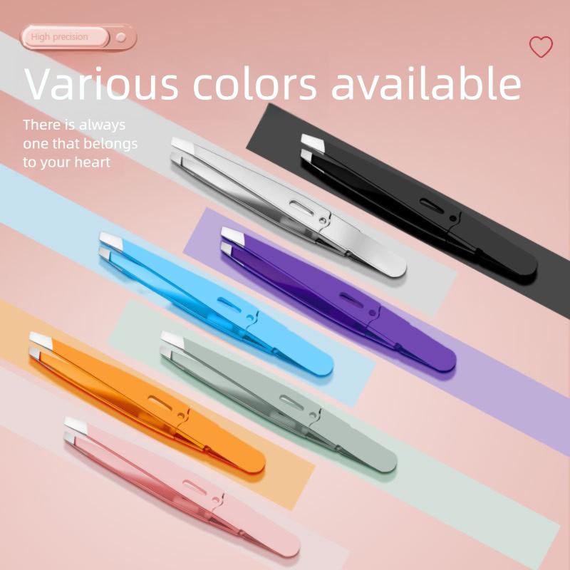 Premium German Style Precision Tweezers, Stainless Steel Professional Eyebrow Eyelash, Beard Removal Salon Home Makeup Tools
