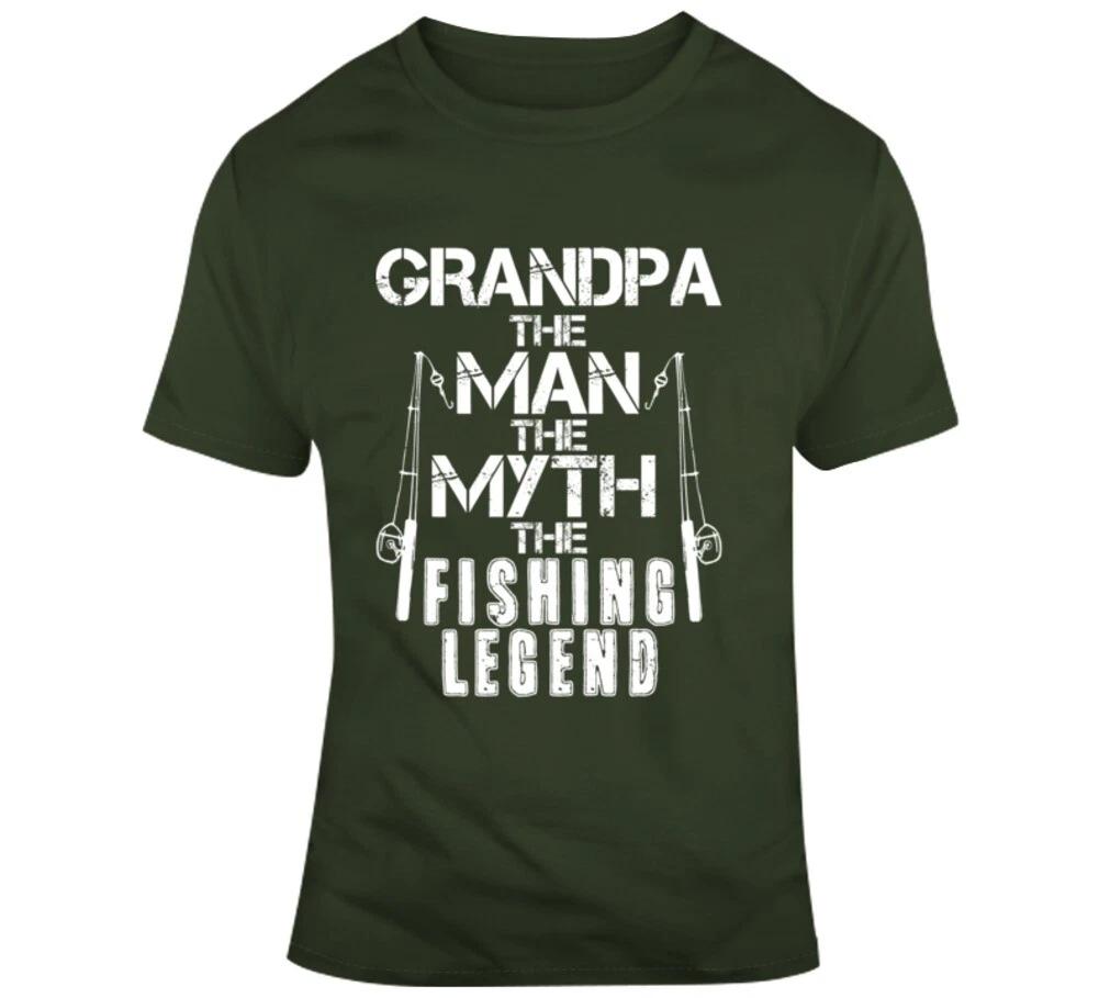 Grandpa The Man The Myth The Fishing Legend Father s Day Gift T Shirt S