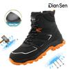 Men S Steel Toe Work Safety Shoes Water Resistant Working Boots Soft Upper Construction Footwear All Season Casual Hiking Shoes