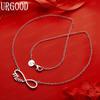 925 Sterling Silver Infinity Symbol Mom Letter Necklace - A Mother's Day Gift