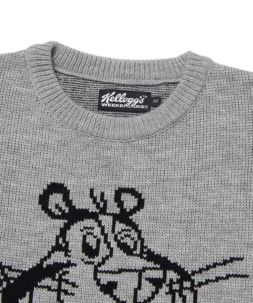 WKNDRS Kelloggs Knit Sweater (L.Grey)