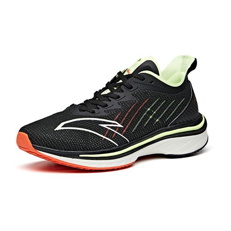 Anta Mach 1.0 Comfortable Shock Absorption Non-Slip Wear-Resistant Breathable Low-Top Running Shoes Men sneakers Black Orange Green 112125586-1