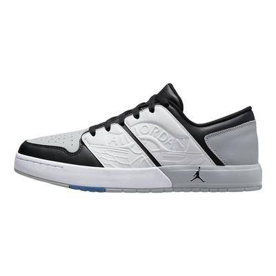 Air Nu Retro 1 Low Jasnoszary Dymny Męskie Sneakersy Białe Varsity-Red Czarne DV5141-106