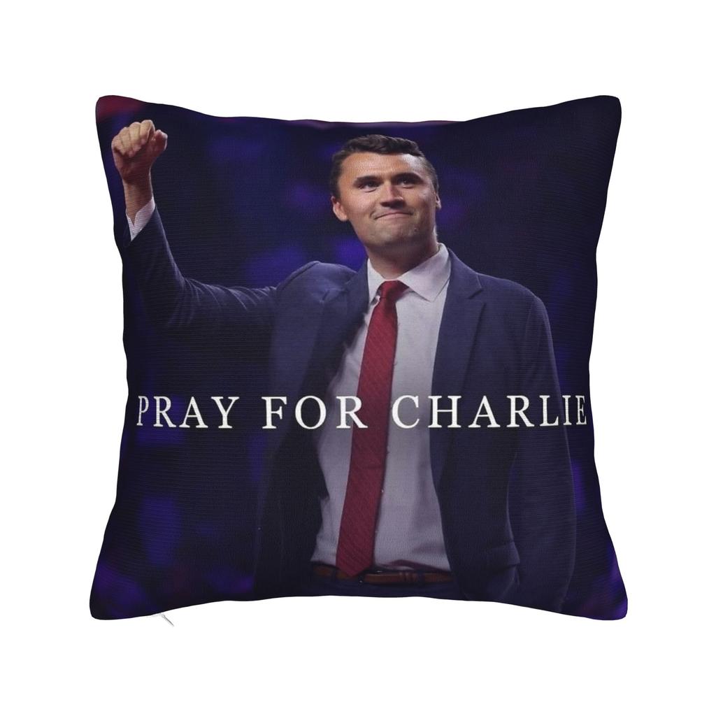 Pillow Cover Charlie Kirk Never Give Up Never Surrender Cute Funny Pillow Case For Couch Sofa Bedroom Pillowcases