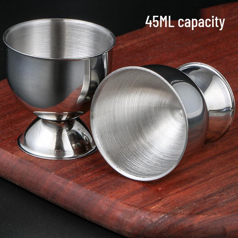 Stainless Steel Egg Holder and Server - 45ml Wine Glass Size