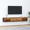 VidaXL TV Furniture 2 Pcs Old Wood 80x31x25.5 Cm Engineered Wood, TV Bench, Hi-fi Cabinet, Entertainment Center, Buffet 861523