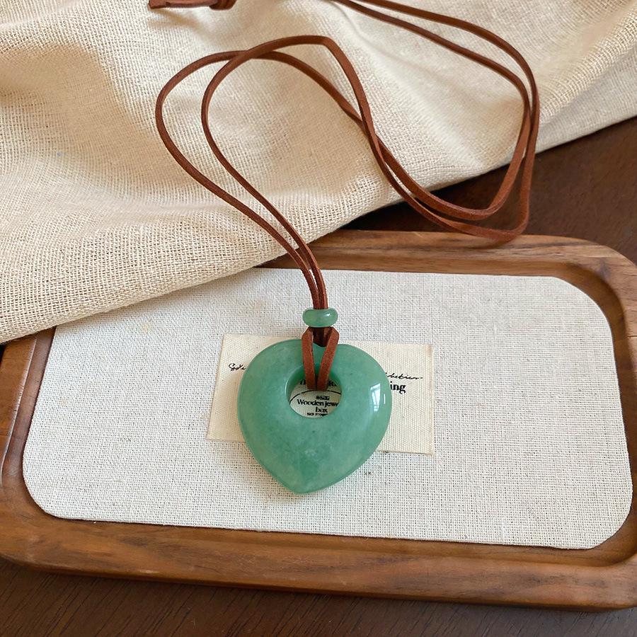 Minimalist Adjustable Acrylic Geometric Necklace - Versatile Fashion Sweater Chain