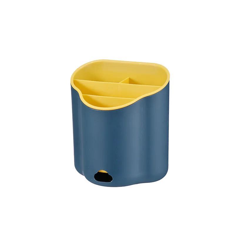 Novo 1pc talheres dreno rack colher garfo pauzinho dupla camada talheres titular talheres escorredor organizador ferramenta de cozinha