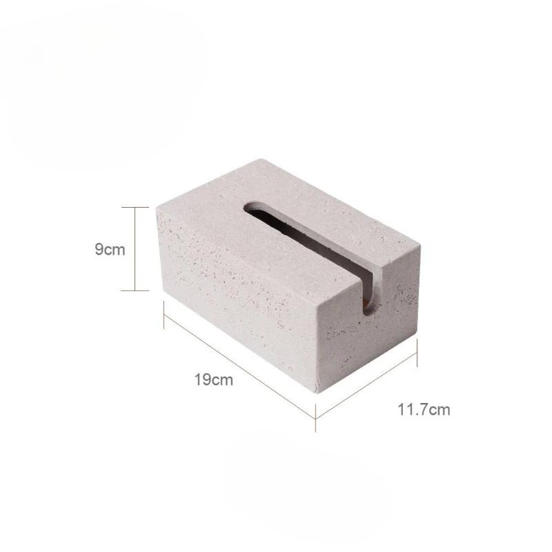

Artificial Sand Rock Cave Stone Tissue Boxes Living Room Kitchen Small Toilet Paper Storage Box Modern Simple Home Organizer Box рожевий