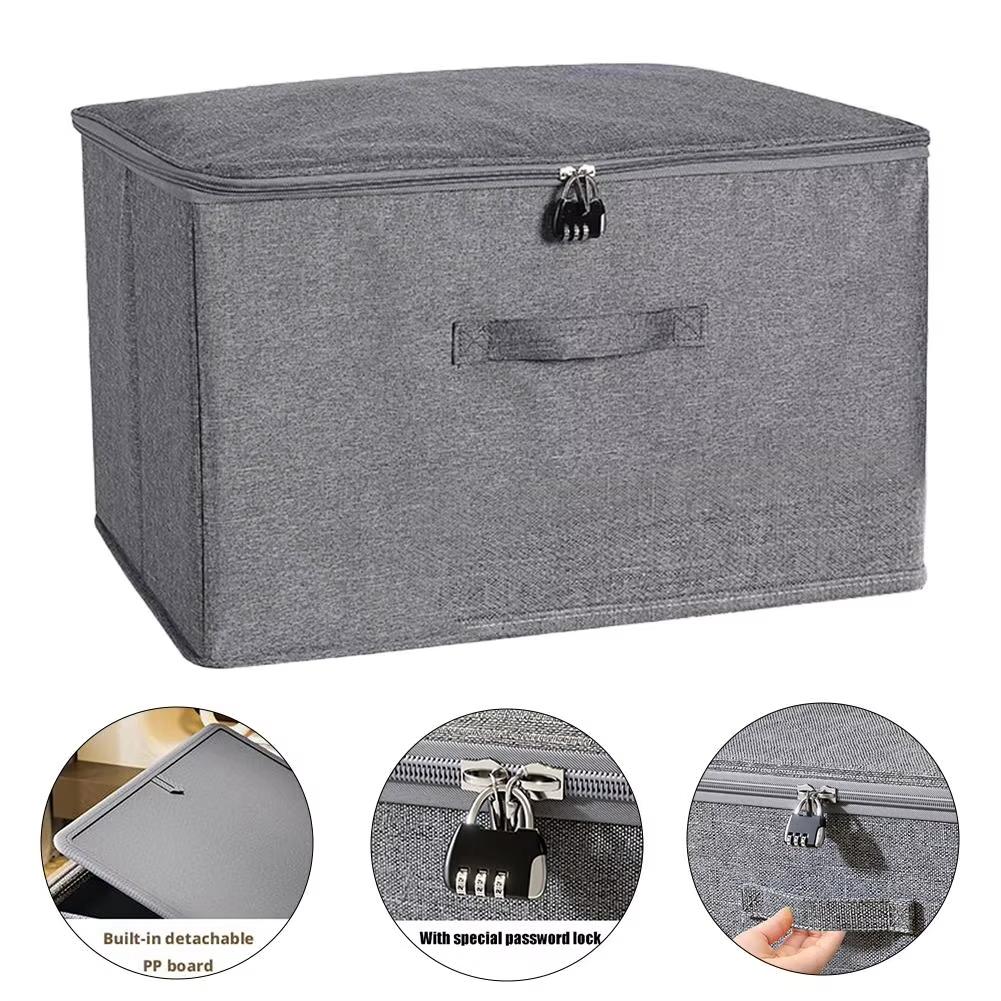 Kleideraufbewahrungsbox mit Reißverschluss Große Kapazität Faltbare Kleider Quilts Organizer Tasche Schrankorganizer Unterwäsche Aufbewahrungsbox