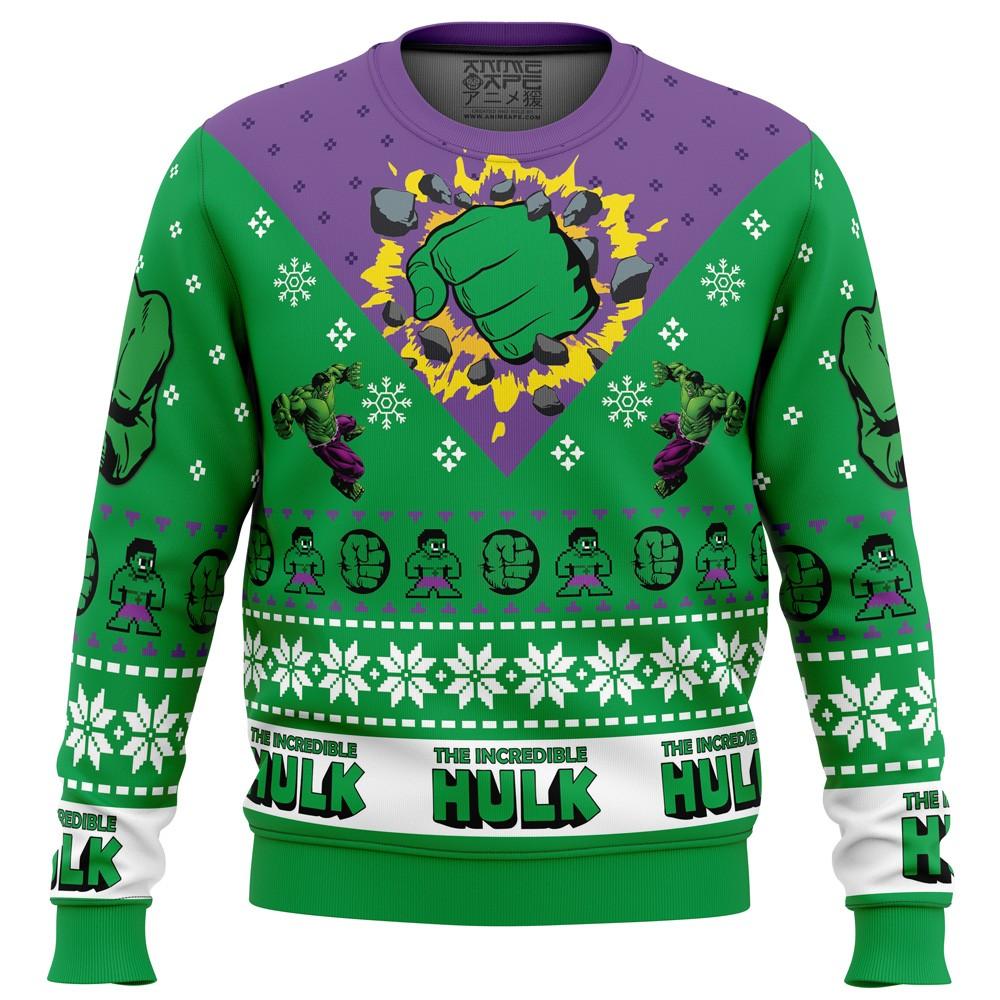 

I’m Always Angry The Incredible Hulk Marvel Ugly Christmas Sweater Xmas Gift Unisex T-Shirt XXXXL