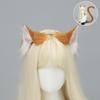 Cats Costume Accessories Cats Ear Headband Plush Tail Anime Cosplay Outfit for Women Masquerade Halloween Role Play