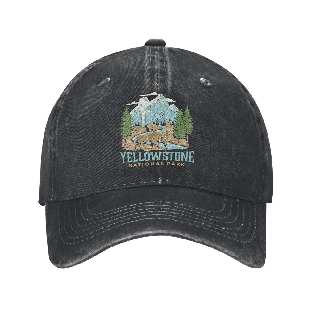 AYellowstone Dutton Ranch Oro Montana Cappellini da Baseball Vintage Denim Usurato Lavato Cappellino da Sole per Corsa Golf Regolabile Cappelli Ca