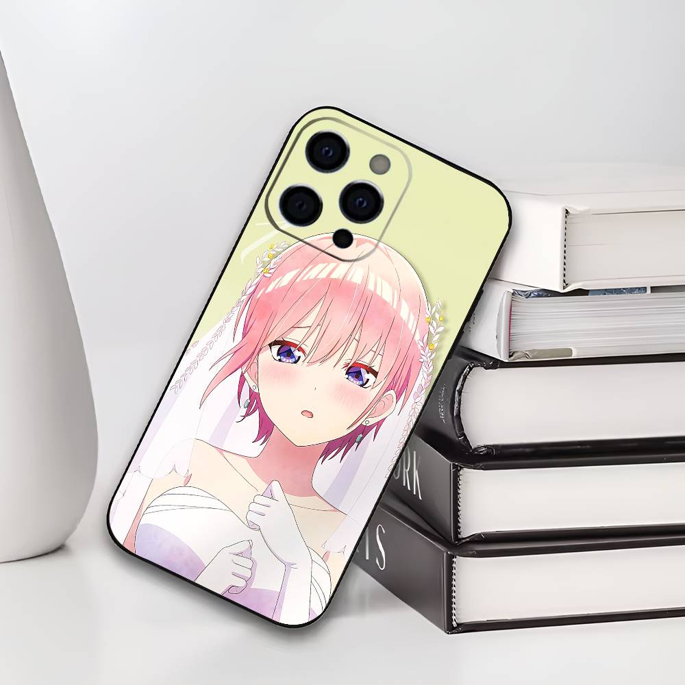 

I-Ichika N-Nakano Phone Case For iPhone 17,16,15,14,13,12,11 Plus,Pro Max,XS,Soft Silicone Black Cover iPhone16e