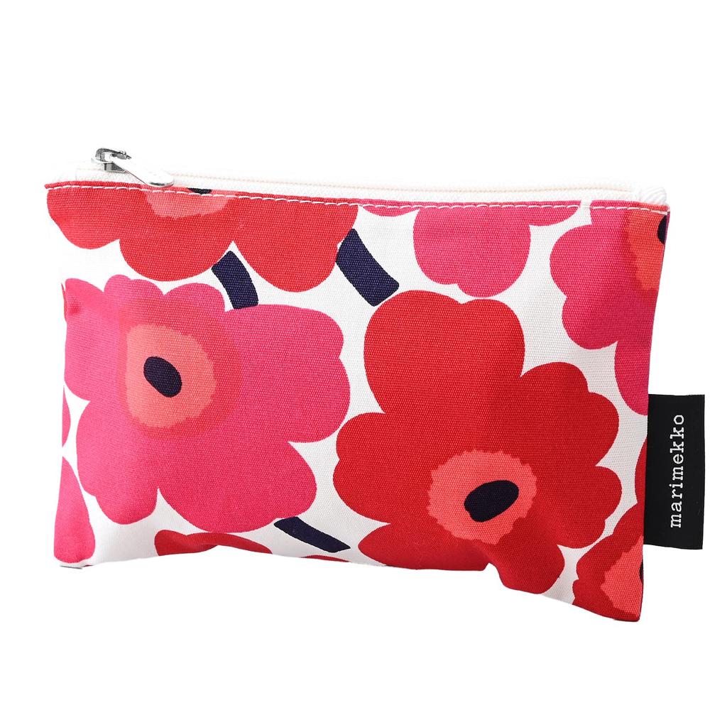 Marimekko Mini Unikko Pouch, Keijuli, Red, 43444-001 (Used)