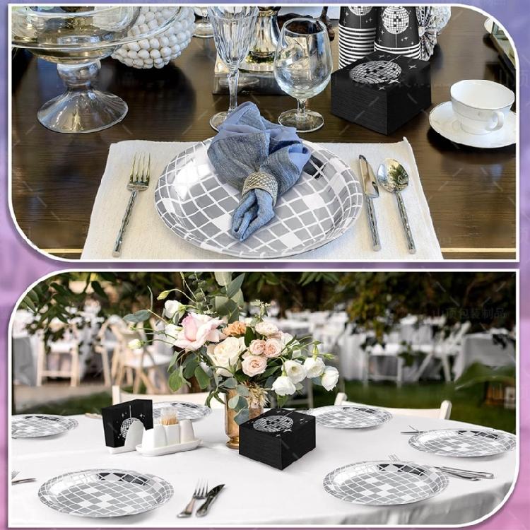 DiscoThemed Party Supplies Decorations Cartoon Gatherings Cutlery Forks Set