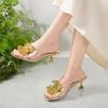 Fashion Shoes Low Rome Rubber Fabric PU Hoof Heels Low Shoes Rome Fabric PU Hoof Heels
