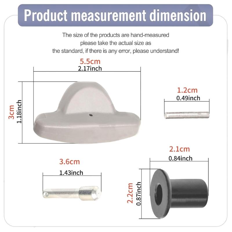Mower Handle Adjustment Kit Reliable Plastic Replace Part Simple Setups for Outdoor Equipment Maintenance 533367-VL0-B00