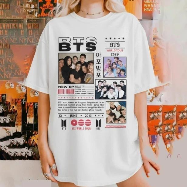 BTS 2026 World Tour Graphic Tee K-pop Bangtan Concert Inspired Shirt Arirang Tour Style Fan Gift - Men's Women's Sizes Available