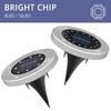 4PCS 8LED Solar Lawn Yard Led Solar Lights Buried Garden Light Waterproof Outdoor PathWay Floor Under Ground Spot Lamp