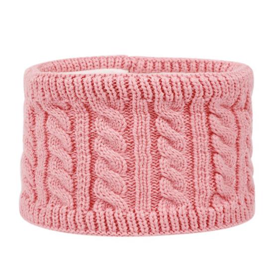 3Pcs/Set Kids Hat Scarf Gloves Set Colorful Twist Texture Hat Thickened Plush Lining Neck Gaiter Knitted Gloves Set