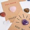 Valentine's Day Natural Stone Crystal DIY Card Set for Couples, School Parties, and Birthdays