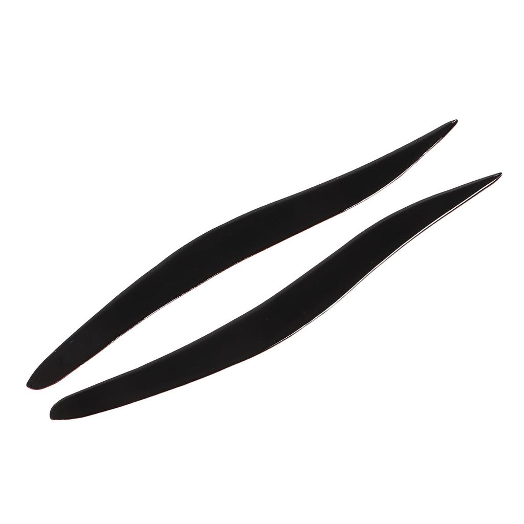 Pair Front Headlight Eyebrow Glossy Black Trim Soft Plastic Decoration Replacement for IS250 IS300 IS350 2006‑2012