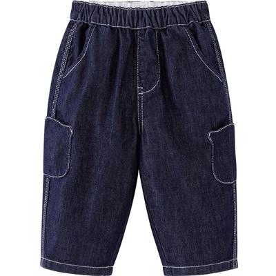 Minibala Boys' Summer Cool-Feel Loose Denim Jeans