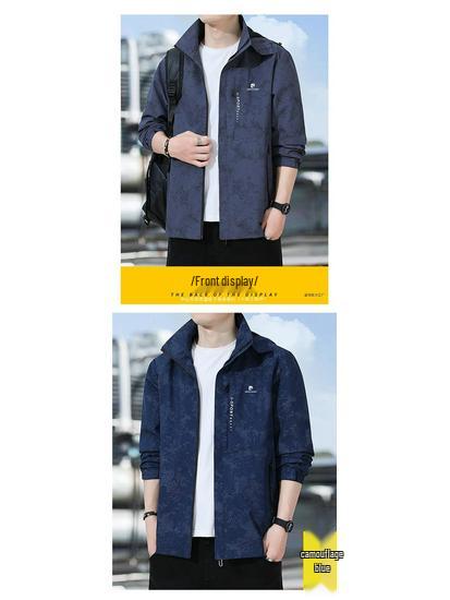 Pierre Cardin Men's Waterproof Windbreaker: Loose-Fit Casual Jacket for Spring & Autumn
